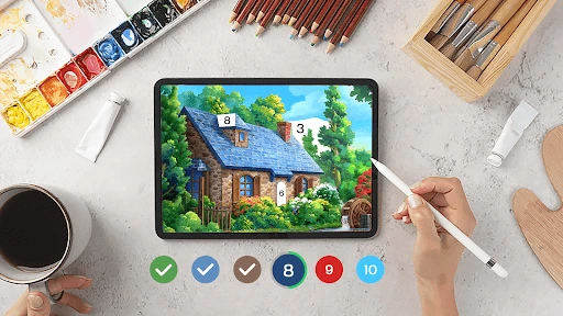 Gameplay screenshot 1 from Tap Color Pro: Color By Number - Board game